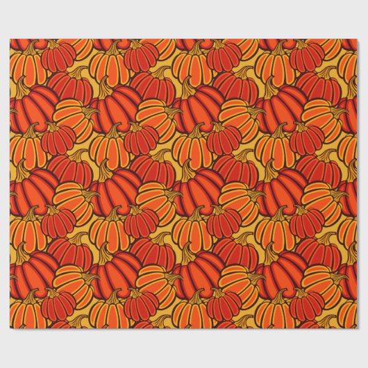 Autumn pumpkins cadeaupapier (Vlak)