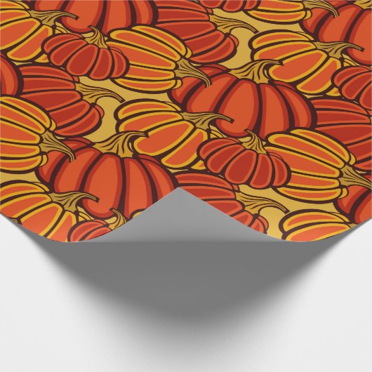 Autumn pumpkins cadeaupapier (Hoek)