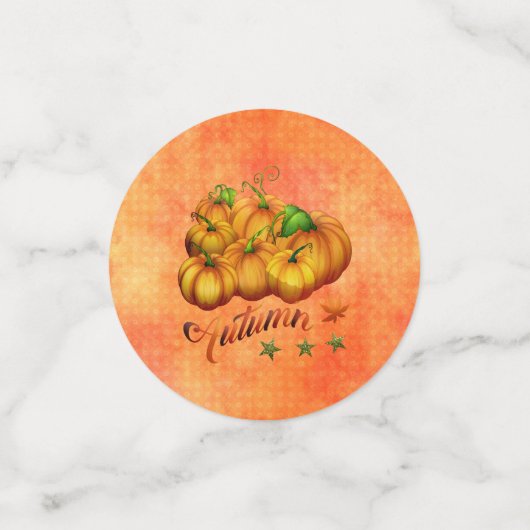 Autumn Pumpkins Confetti (Kleine voorkant)