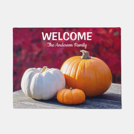 Autumn Pumpkins Doormat Deurmat (Voorkant)