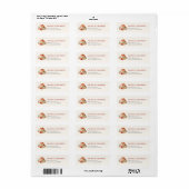 Autumn Pumpkins en Flower Elegant Rustic Etiket (Full Sheet)