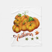Autumn pumpkins fleece deken (Voorkant)