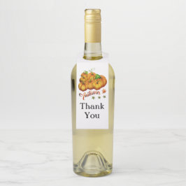 Autumn pumpkins flessenhanger