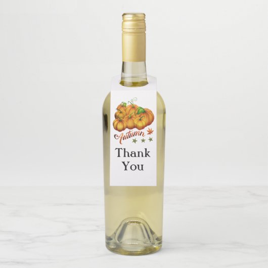 Autumn pumpkins flessenhanger (Op fles)