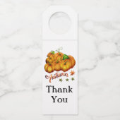 Autumn pumpkins flessenhanger (Voorkant)