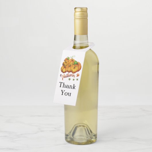 Autumn pumpkins flessenhanger (Schuin)