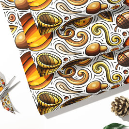 Autumn Pumpkins Gift Wrap | Najaarschotpapier Cadeaupapier