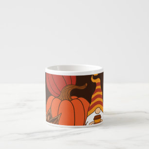 Autumn Pumpkins Gnome Spice Kaart Espresso Kop