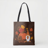 Autumn Pumpkins Gnome Spice Kaart Tote Bag (Voorkant)