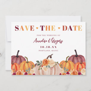 Autumn Pumpkins Herfst Save The Date
