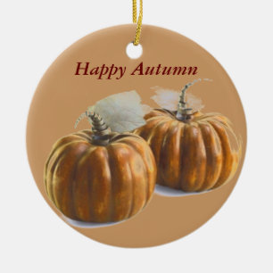 Autumn Pumpkins Keramisch Ornament