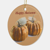 Autumn Pumpkins Keramisch Ornament (Links)