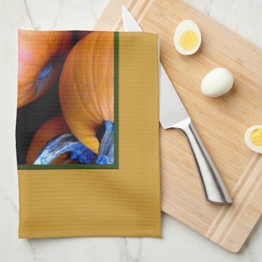 'Autumn Pumpkins' Kitchen Towel Theedoek (Quarter Fold)