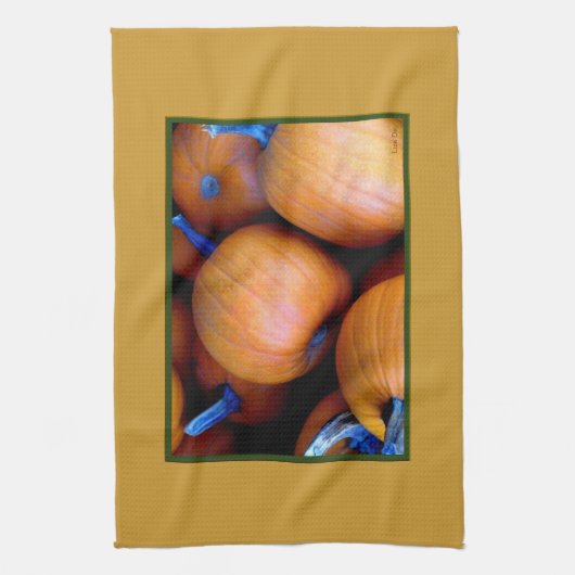 'Autumn Pumpkins' Kitchen Towel Theedoek (Verticaal)