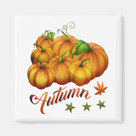 Autumn pumpkins magneet