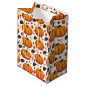 Autumn Pumpkins Medium Cadeauzakje (Voorkant Gekanteld)