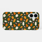 Autumn Pumpkins & Mushrooms Seamless Pattern Phone iPhone 16 Hoesje (Achterkant horizontaal)