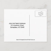 Autumn Pumpkins New Address Moving Briefkaart (Achterkant)