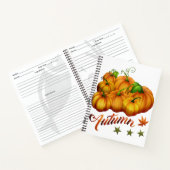 Autumn pumpkins notitieboek (Binnen)
