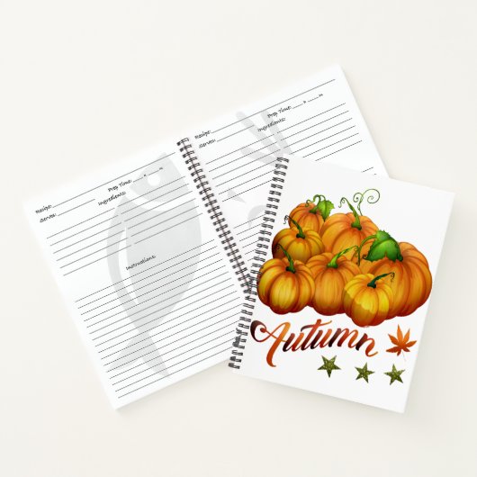 Autumn pumpkins notitieboek (Binnen)