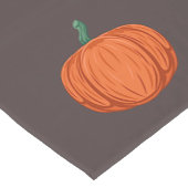 Autumn Pumpkins on Brown Korte Tafelloper (Hoek)