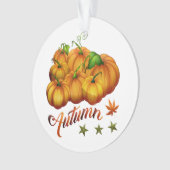 Autumn pumpkins ornament (voorkant)