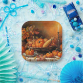 Autumn Pumpkins Papieren Bordje (Feest)