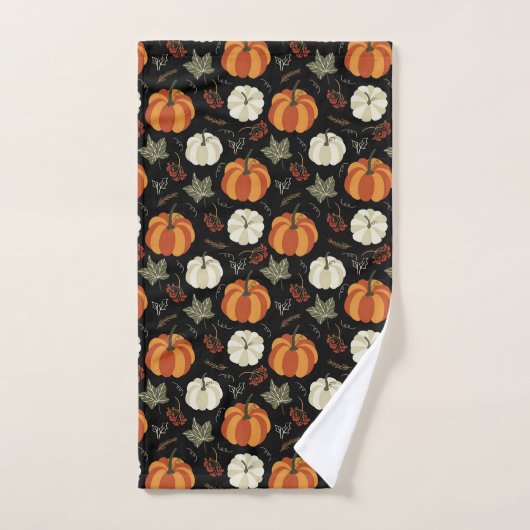 Autumn Pumpkins Pattern Bad Handdoek (Handdoek)