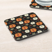 Autumn Pumpkins Pattern Bier Onderzetter (Linkerzijde)