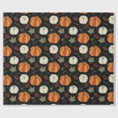 Autumn Pumpkins Pattern Cadeaupapier (Vlak)