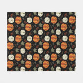 Autumn Pumpkins Pattern Fleece Deken (Voorkant (Horizontaal))