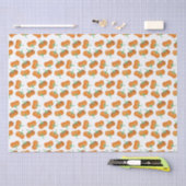 Autumn Pumpkins Pattern Herfst Harvest Oranje Tissuepapier (Craft)