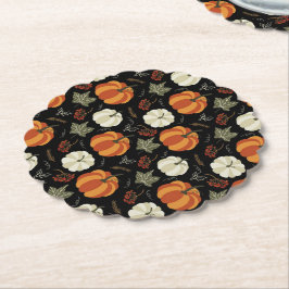 Autumn Pumpkins Pattern Kartonnen Onderzetters