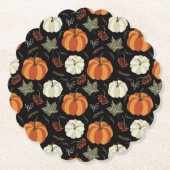 Autumn Pumpkins Pattern Kartonnen Onderzetters (Voorkant)
