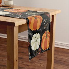 Autumn Pumpkins Pattern Korte Tafelloper