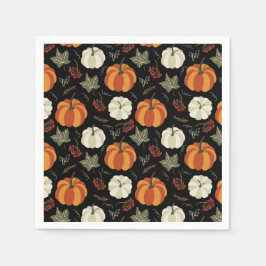 Autumn Pumpkins Pattern Servet