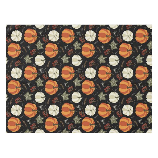 Autumn Pumpkins Pattern Tafelkleed (Voorkant (Horizontaal))