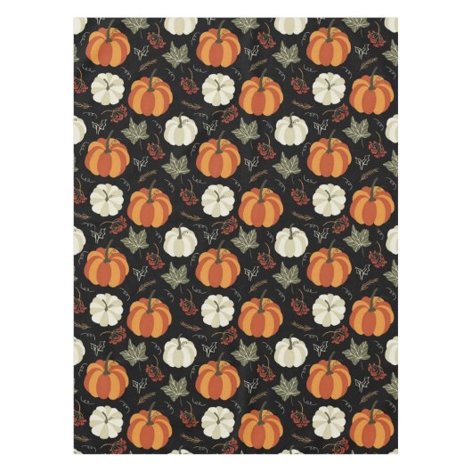 Autumn Pumpkins Pattern Tafelkleed (Voorkant)