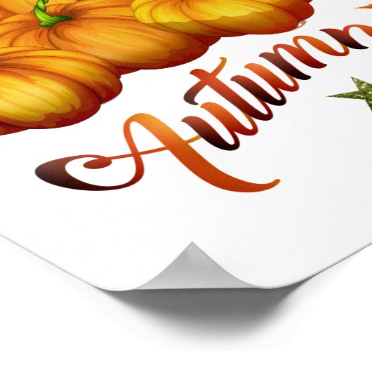 Autumn pumpkins poster (Hoek)
