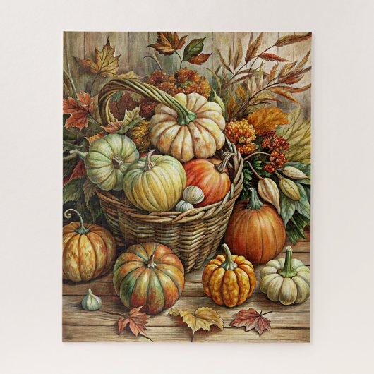 Autumn Pumpkins Puzzel (Verticaal)