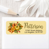 Autumn Pumpkins Return Address Labels (Insitu)