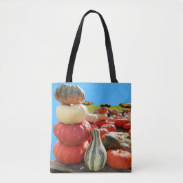 Autumn Pumpkins Scene Tote Bag