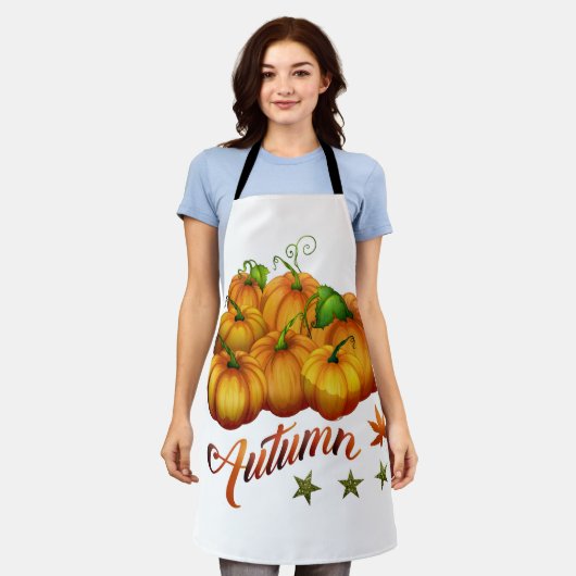 Autumn pumpkins schort (Gedragen)