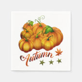 Autumn pumpkins servet (Voorkant)