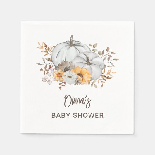 Autumn Pumpkins Servet (Voorkant)