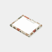 Autumn Pumpkins Thanksgiving Name Sjabloon Post-it® Notes (Schuin)