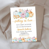 Autumn Pumpkins verliefd op Baby shower Kaart