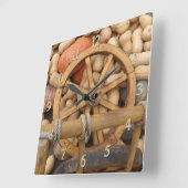  Autumn pumpkins Vierkante Klok (Hoek)