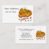 Autumn pumpkins visitekaartje (Voorkant / Achterkant)