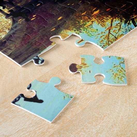 Autumn Puzzle Beauful Landscape Legpuzzel (Zijkant)